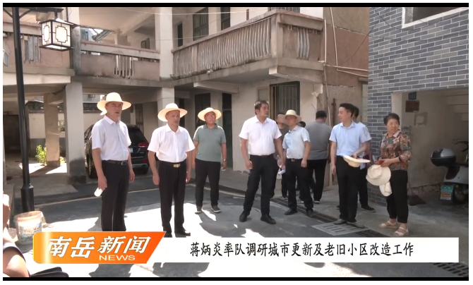 蒋炳炎率队调研城市更新及老旧小区改造工作