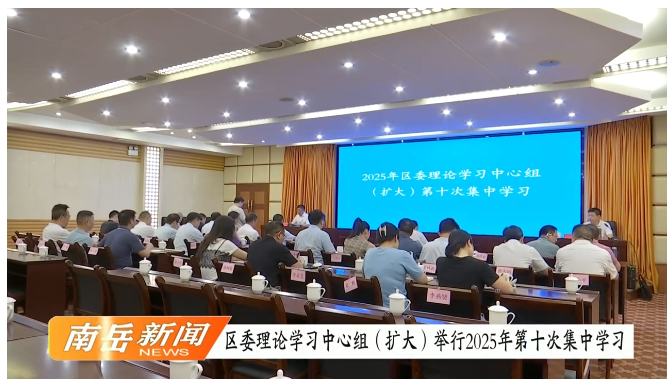 区委理论学习中心组（扩大）举行2025年第十次集中学习