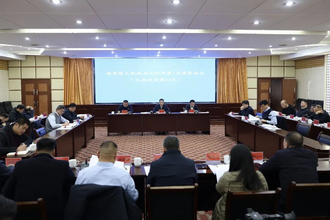 蒋炳炎主持召开区人民政府2026年第1次常务会议