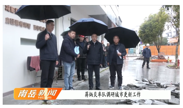 蒋炳炎率队调研城市更新工作