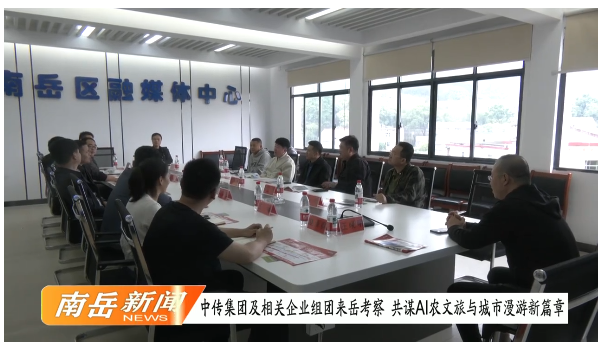 中传集团及相关企业组团来岳考察 共谋AI农文旅与城市漫游新篇章