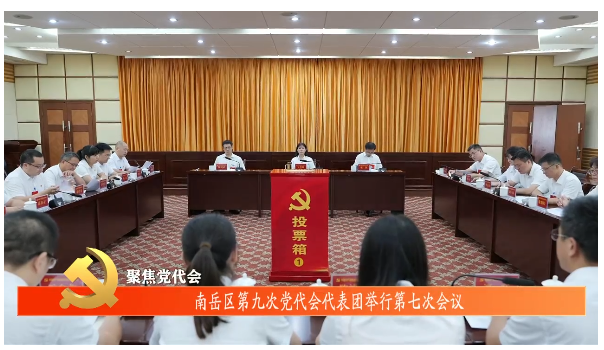 聚焦党代会 | 南岳区第九次党代会代表团举行第七次会议